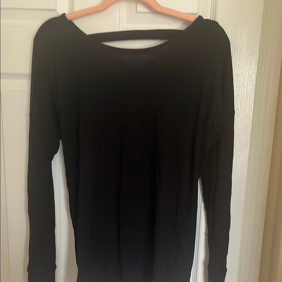 Athleta Black Long Sleeve Blouse - Picture 1 of 4